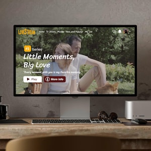 LoveStream, Tráiler romántico personalizado: una experiencia de regalo única, película personalizada, plantilla de película, plantilla de video de Canva, regalo de Gina