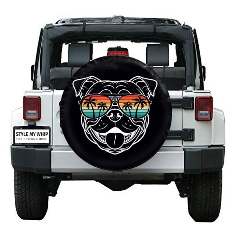 Bulldog Tire Cover Etsy