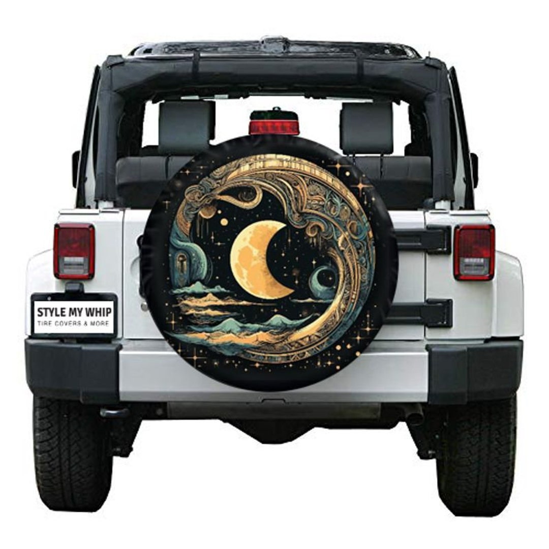 Celestial Moon Bohemian Spare Tire Cover With or Without Camera Hole - Etsy