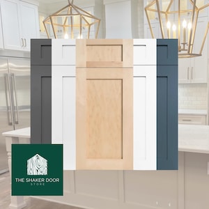 Custom Maple Shaker Cabinet Doors: Made-to-Measure Replacements for Kitchen & Bathroom Refacing
