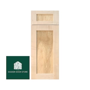 Beveled Shaker Cabinet Door- Custom Sizes - Clear Maple