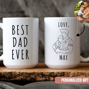 Custom Photo Dad, Personalized Photo Mug for Dad, Father&#39;s Day, Custom Coffee mug, Personalized Fathers Day Gift From Kids, Dad Birthday