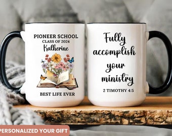 Personalized Pioneer School Mug, jw pioneer gifts, JW Gift Ideas, Customized 2024 Pioneer Service School Gift, Pioneer School Mug, JW Mug