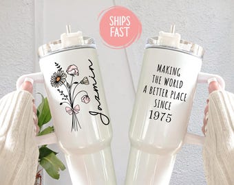 50 Birthday Tumbler, Personalized Birthday Tumbler, Birthday Tumbler, 50th Birthday Gift for Women,Gift for 50 year Old,Custom 50th Birthday