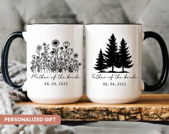 Mother of the Bride Mug, Father of the Bride Mug, Wedding Party Gifts, Wedding Gift for Mother of The Bride, Parents of Bride Gift