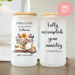 Personalized Pioneer School Tumbler, JW Pioneer Gift, JW Pioneer School, JW Gifts, Best Life Ever Gifts, Pioneer school 2025 gifts Jw