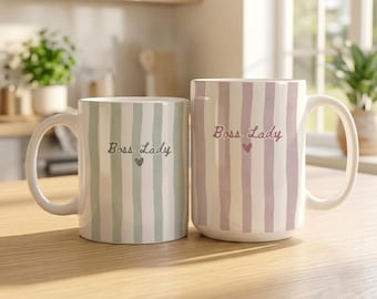Personalized Boss Lady Mug, Boss Lady Mug, Boss Mug For Women, New Business Owner Gift, Female Mentor Gift, Custom Boss Gift, Boss Day Gift