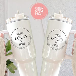 Custom Logo Tumbler, Corporate Gift, Custom Logo Tumbler 40oz, Bulk Tumbler, Bulk Corporate Gifts with Logo, Closing Gift, Custom Tumbler