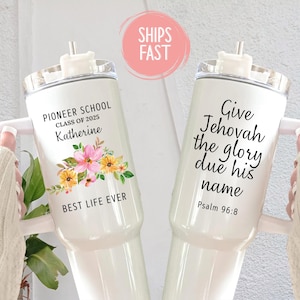 Personalized Pioneer School Tumbler, JW Pioneer Gift, JW Pioneer School, JW Gifts, Best Life Ever Gifts, Pioneer school 2025 gifts Jw
