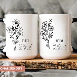 Mother of the Bride Mother of the Groom Mug,Personalized Mother of Groom Gift,Future Mother in Law Gift,Wedding Gift for Mother of the Bride