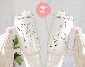 Travel Tumbler, Travel Gifts, Travel Agent Tumbler, Travel Agent Gifts, Gift for Travel Lover, Graduation Gift, flight Attendant Gift
