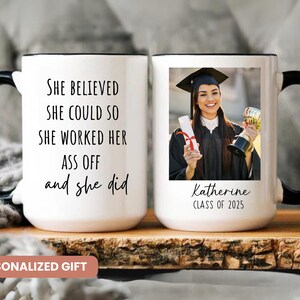 Personalized Graduation Mug, Mastered It 2025 Mug, Masters Degree Gift, Personalized Graduation Gift, Grad Gift, Senior Graduation Gift