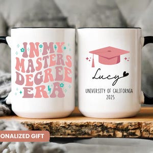 Personalized Graduation Mug, Mastered It 2025 Mug, Masters Degree Gift, Personalized Graduation Gift, Grad Gift, Senior Graduation Gift