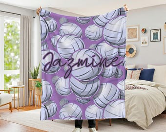 Personalized Volleyball Blanket, Personalized Volleyball Gifts, Senior Blanket Volleyball, Volleyball Blanket, Volleyball Senior Night Gifts