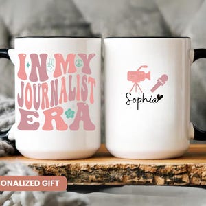 Personalized Journalist Gift, Journalist Gift, Journalism Gift, Graduation Gift, Journalist Mug, In My Journalist Era Gift
