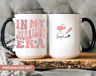 Personalized Journalist Gift, Journalist Gift, Journalism Gift, Graduation Gift, Journalist Mug, In My Journalist Era Gift