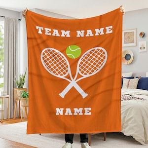 Personalized Tennis Blanket, Tennis gifts For Women, Tennis gifts for Men, Gifts for Tennis Players, Graduation Gift,