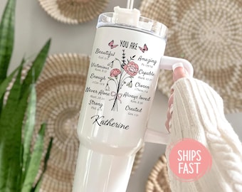 Personalized Christian Tumbler, JW baptism gift, Jehovah witness baptism gift, JW baptism anniversary gift, Personalized Bible Verse Gifts