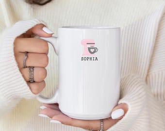 Custom Baking Gifts, Baking Gifts, Personalized Baking, Baking Mug, Baking Lover Gifts, Custom Name Mug, Pastry Chef Gift