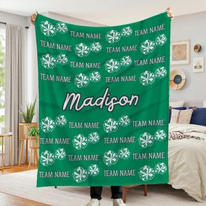 Personalized Cheerleader Gifts, Personalized Cheerleading Blanket,  Cheerleading Blanket Personalized, Cheerleading for Girls