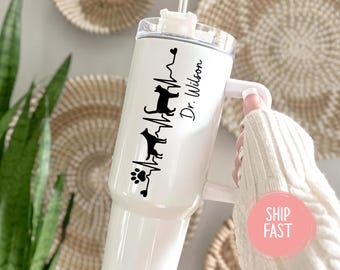 Veterinary Tumbler, Animal Doctor, Gift for Vet, Graduation Gift, Veterinarian Gift, Vet Doctor Tumbler, Custom Vet Med, Vet Tech Gifts