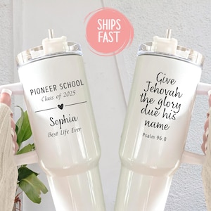 Personalized Pioneer School Tumbler, JW Pioneer Gift, JW Pioneer School, JW Gifts, Best Life Ever Gifts, Pioneer school 2025 gifts Jw