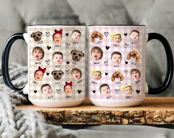 Personalized Photo Mug, Custom Baby Gift, Grandma Mug, Custom Face Coffee Cup,  Custom Mug With Baby Picture, Baby Face Mug, Grandma Gift