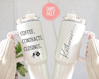 Personalized Realtor Tumbler, Realtor tumbler, Realtor Gift, Real Estate Tumbler, Real Estate Agent Tumbler, Real Estate Agent Gift