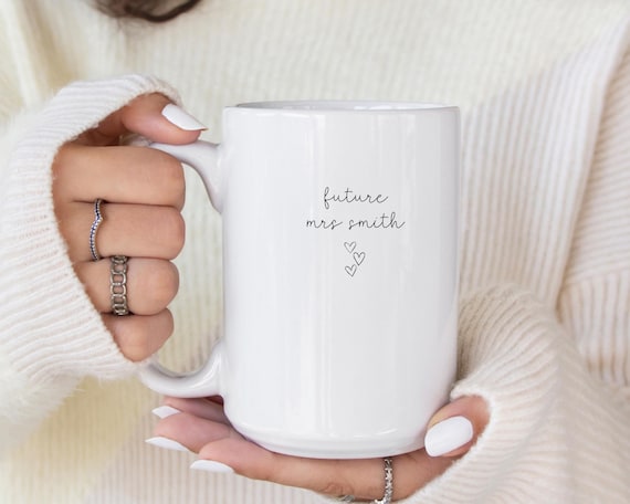 Engagement Mug, Future Mrs Mug, Mr and Mrs mugs, Personalized Mr & Mrs Coffee Mugs,Custom Mr Mrs Coffee Mugs,Custom Wedding Mugs,Couple Gift