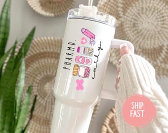 Custom Pharmacy Tumbler, Pharmacy Tumbler, Graduation Gift, Pharmacy Tech, Pharmacy Technician Tumbler, Pharmacist Gift, Pharmd Grad Gift
