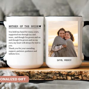 Mother Of the Bride Mug, Personalized Mother of the Bride Gifts, Mother Of The Bride Gift From Daughter, Mother Of The Bride Gift From Bride