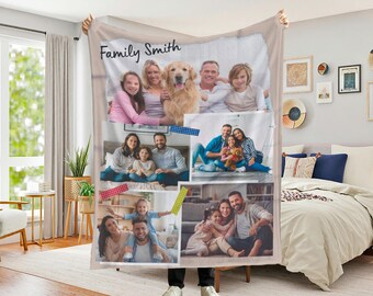 Custom Photo Blanket, Memorial Blanket Personalized, Personalized Photo Blanket, Anniversary Blanket, Custom Blanket With Picture