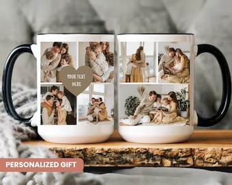 Custom Photo Collage Coffee Mug, Custom Photo Collage Mug For Mothers Day, Grandma Mug with Photo, Custom Picture And Text Mug, Grandma Gift