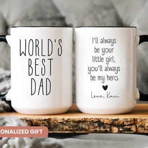 World's Best Dad Mug, Custom Dad Mug, Father's Day Gift,Dad Gift From Kids,Personalized Dad Birthday, Gift for Dad,Personalized gift for dad