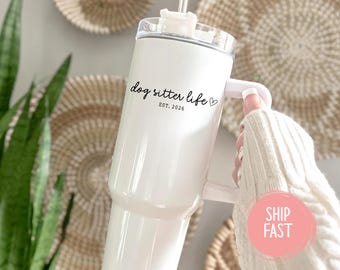 Dog Sitter Tumbler, Dog Sitter Gift, Pet Sitter Gift, Personalized Gift for Dog Sitter, Best Dog Sitter, Thank You Dog Sitter, Gift From Dog
