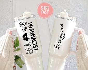 Custom Pharmacy Tumbler, Pharmacy Tumbler, Graduation Gift, Pharmacy Tech, Pharmacy Technician Tumbler, Pharmacist Gift, Pharmd Grad Gift