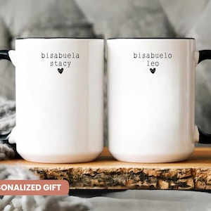 Bisabuela Bisabuelo Mug, Bisabuelos Pregnancy Announcement, New Bisabuela Gift, New Bisabuelo Gift, Great Grandparents Spanish Gift
