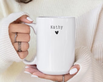 Custom Name Mug, Name Mug Personalized, Custom Initial Mug, Custom Coffee Mug, Gift for Daughter,  Custom Gift, Birthday Gift For Her,
