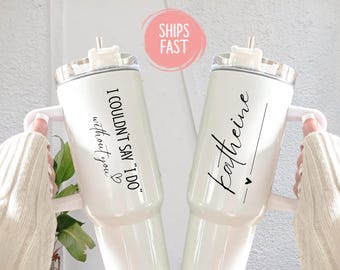 Personalized Bridal Party Tumbler, Bride Tumbler, Personalized Maid of Honor Tumbler, Bridesmaid Proposal, Future Mrs, Maid of Honor Tumbler