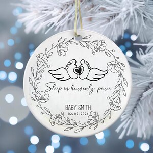 Miscarriage Ornament, Personalized Micarriage Gift, Miscarriage gift, Baby Memorial Ornament, Infant Loss Ornament, Carried for a moment