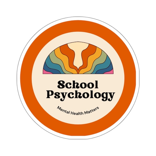 School Psychology Retro Sticker