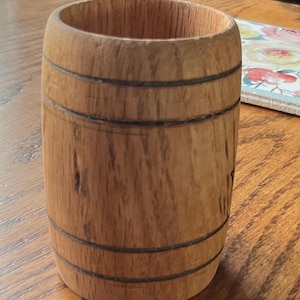 Custom engraved wood shot glass