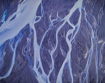 Blue Veins of the Earth — Print: Minimalist Fine Art Landscape Photography