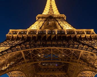 Eiffel at Night — Print: Minimalist Fine Art Landscape Photography