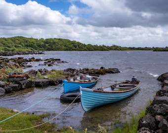 Lakeside Boats — Print: Minimalist Fine Art Landscape Photography