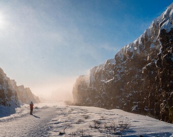 Into the Frozen Canyon — Print: Minimalist Fine Art Landscape Photography