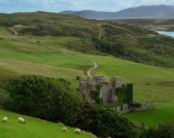 Quiet Castle Ruins — Print: Minimalist Fine Art Landscape Photography
