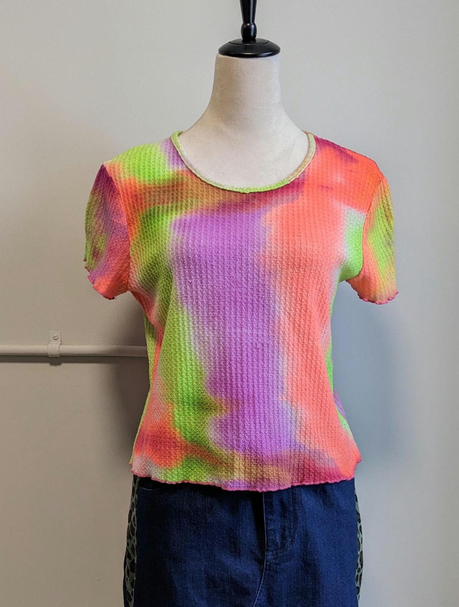 トップス vintage tie dye high neck cut sew vintage tie dye high