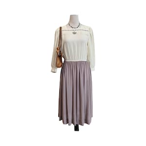 Flowy Cream Dress - Etsy