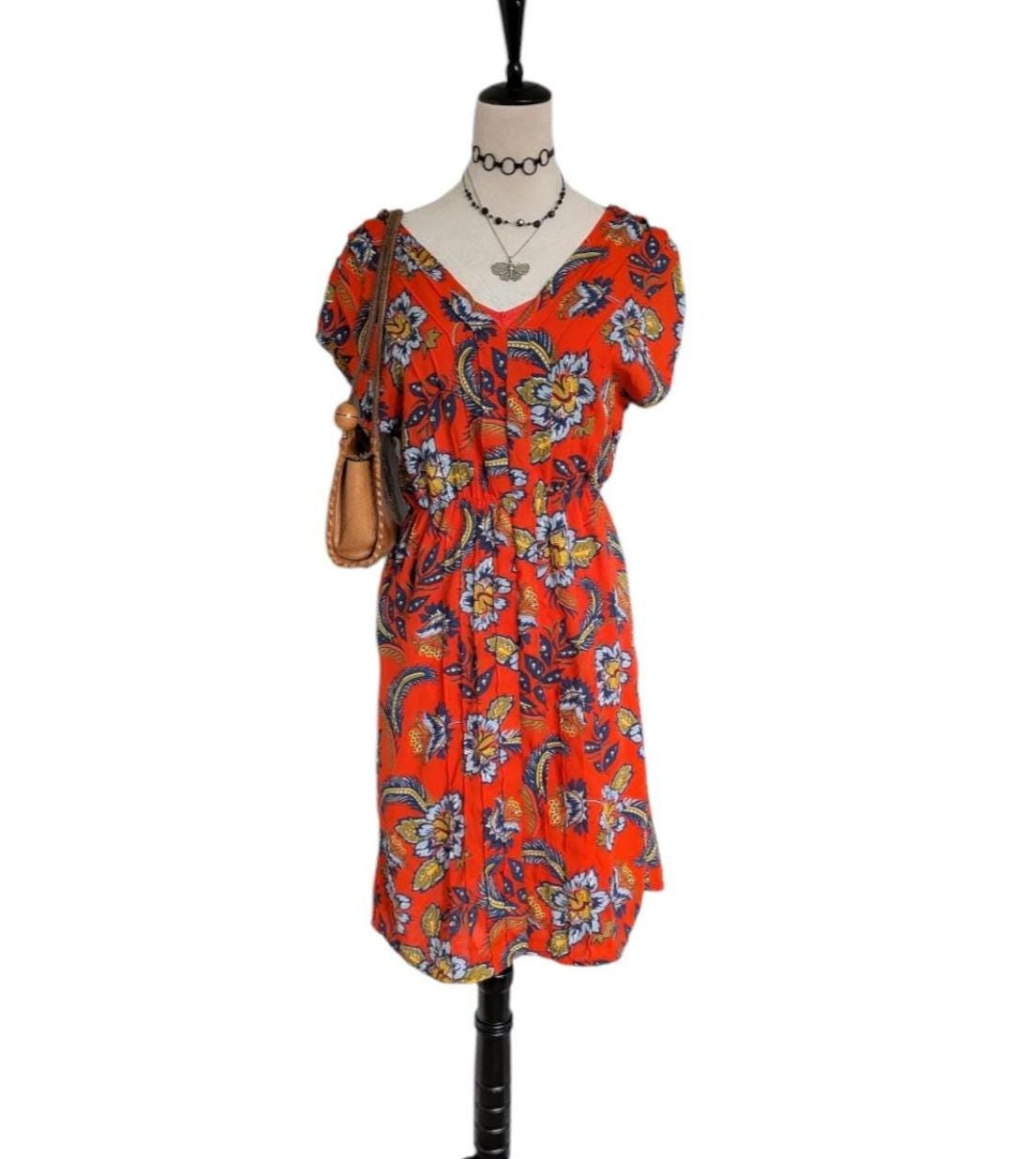 Orange Y2k Dress - Etsy